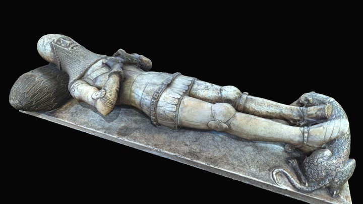 Hereford Cathedral, Sir Richard Pembridge effigy 3D Model