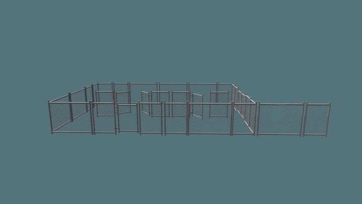 Chainlink Fence 3D Model