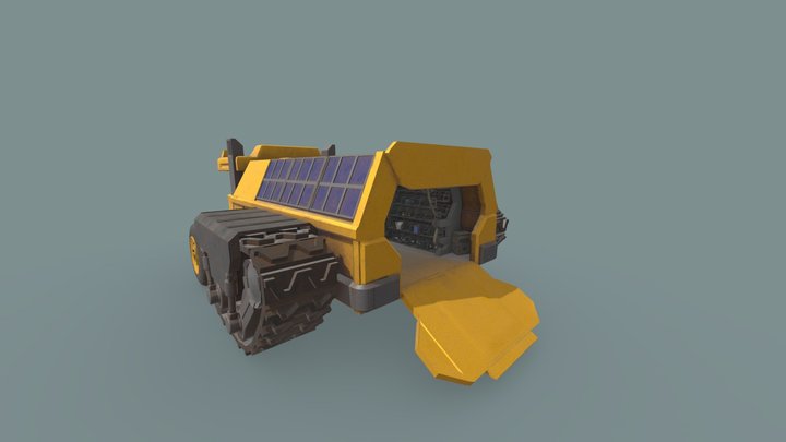 Wall-E's Truck/Home + Interior, textured 3D Model