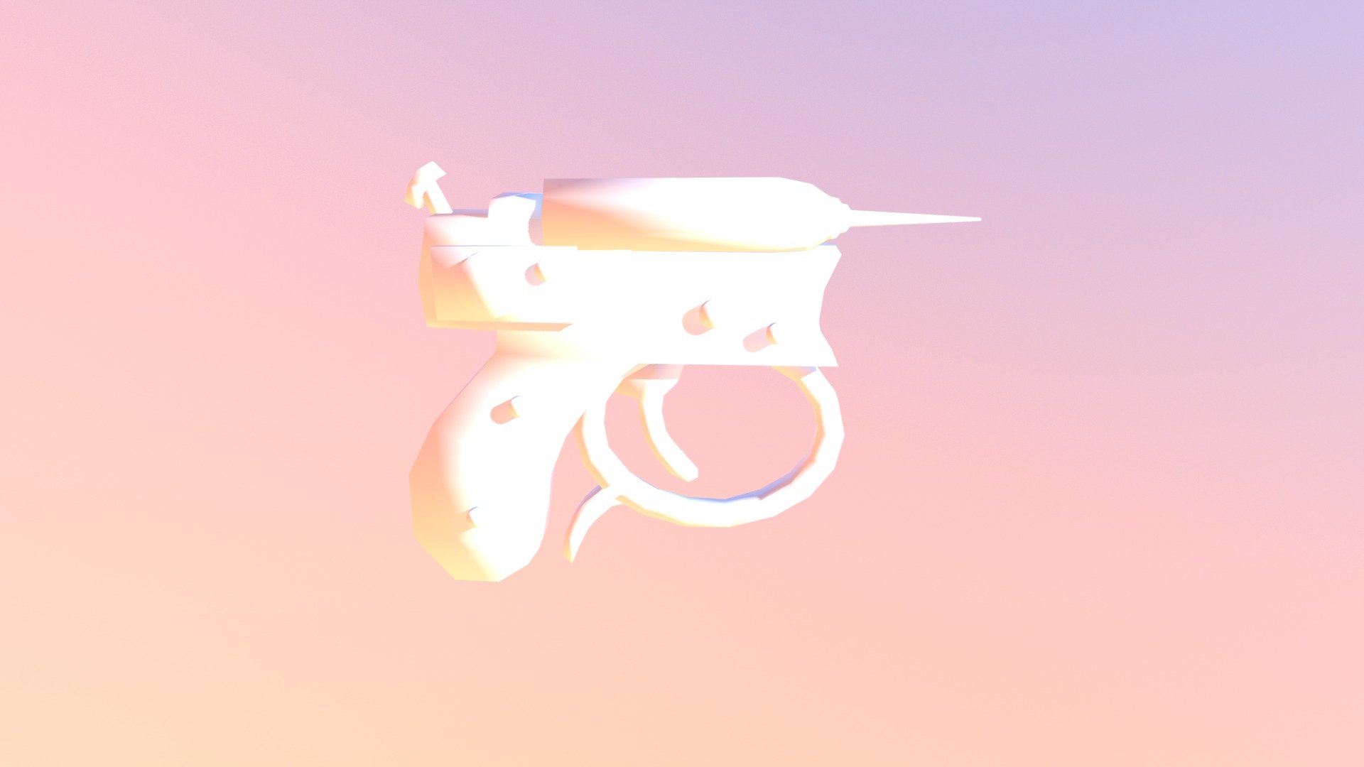 Scifi Gun Retopology