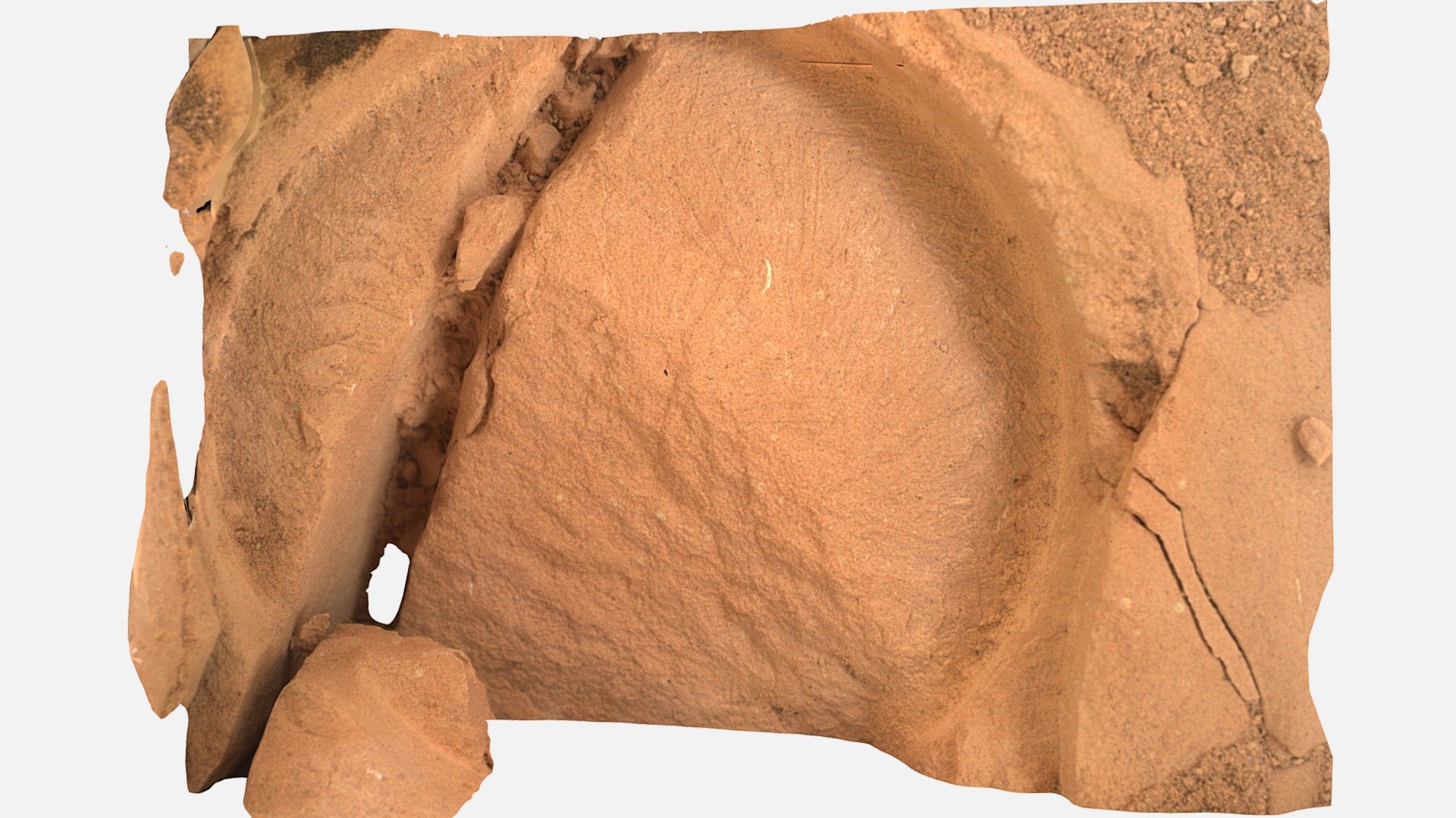 Mars2020: Sol 471, Post-Abrasion Site