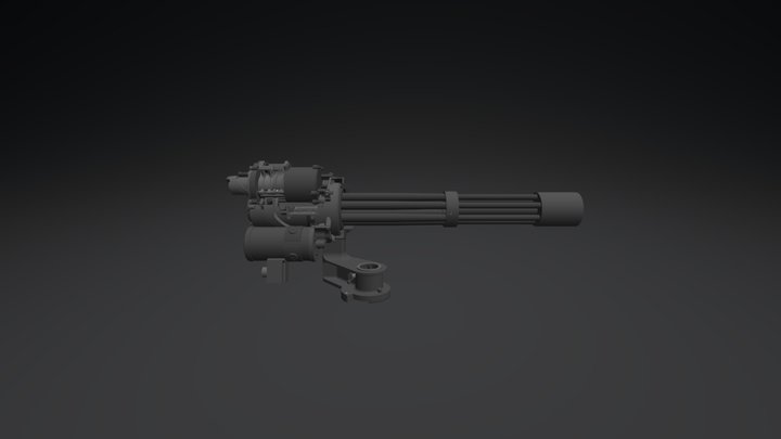 m134 mini gun 3D Model