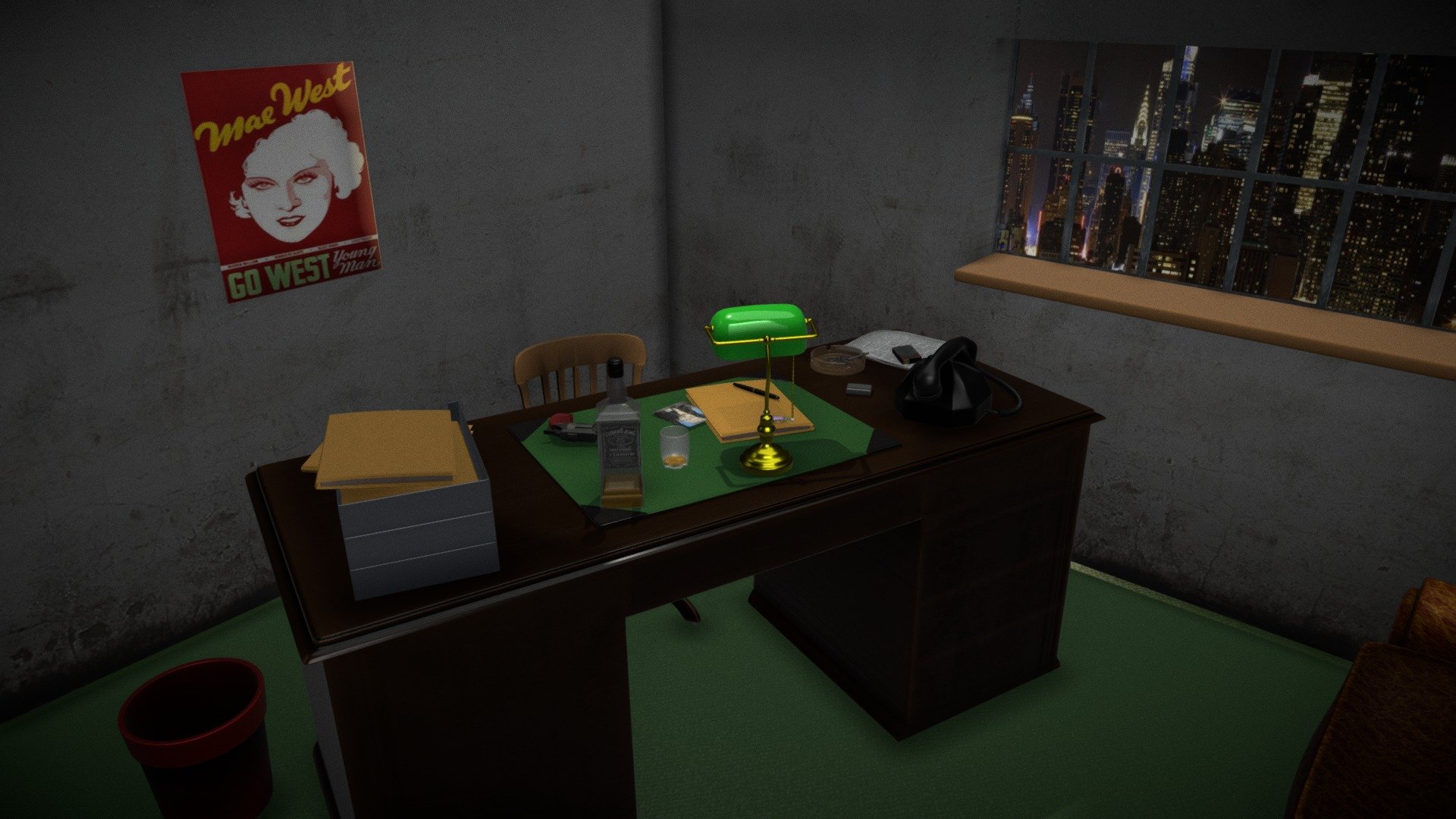 Private Eye Office 2 - 3D model by PavelSputnik [77d778f] - Sketchfab