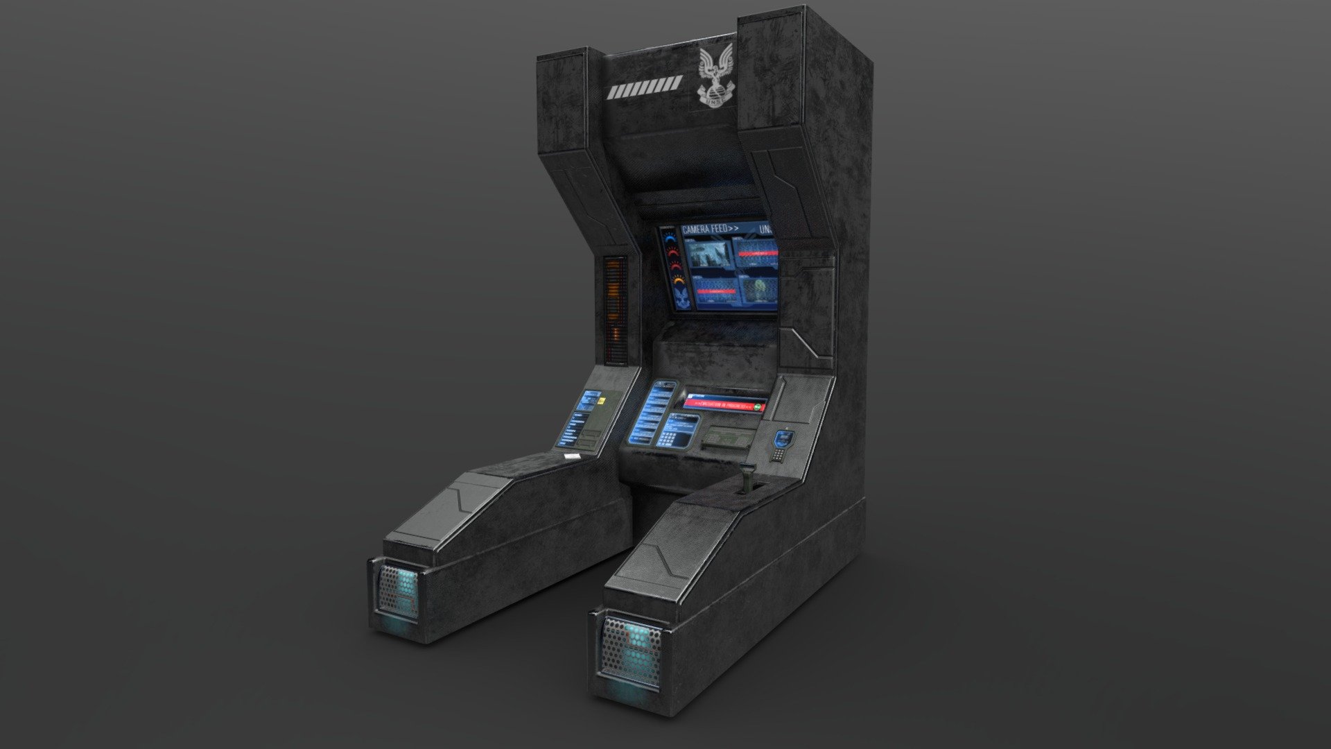 Halo 3 ODST Control Terminal Download Free 3D model by LuddePudde