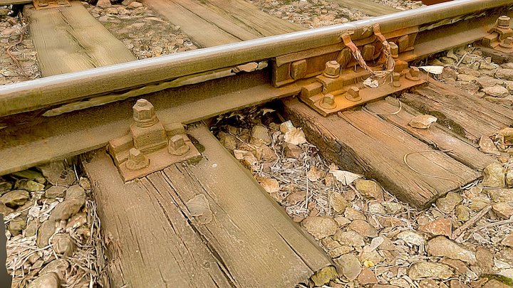 The old railway, a European standard 3D Model