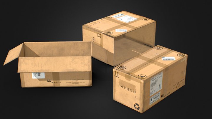 Packaging-box 3D models - Sketchfab