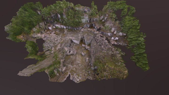 Klebersteinsbrudd i Målselv 3D Model
