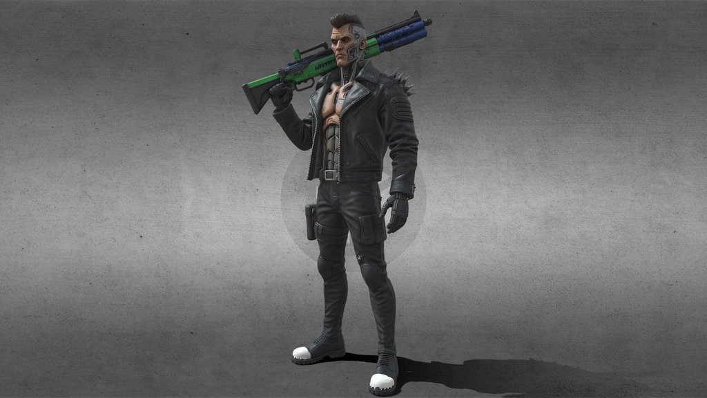 Cyberpunk Character 3d Model