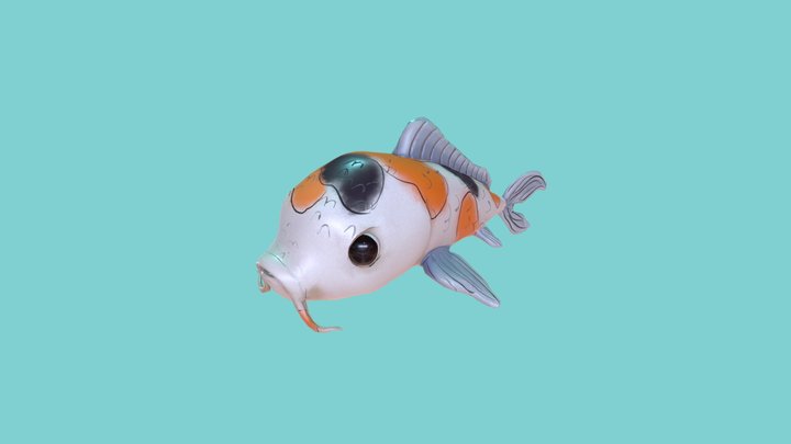 Koi Fish Model 3D Model