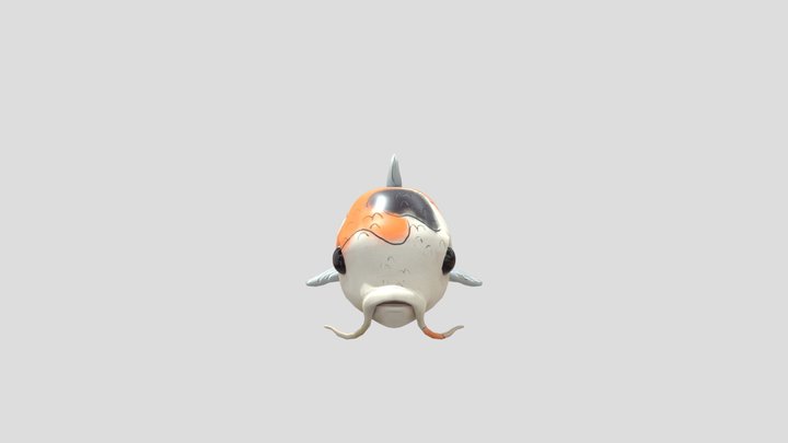 Koi Fish Model 3D Model