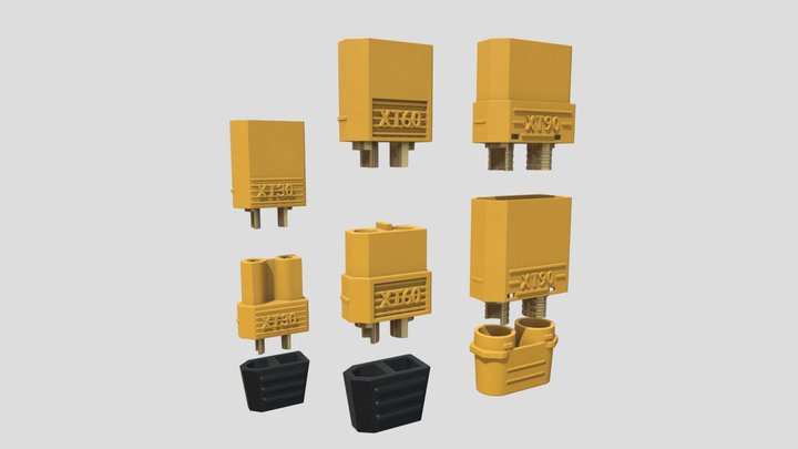 XT Connectors 3D Model