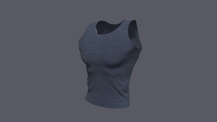 sleeveless shirt 3D Model