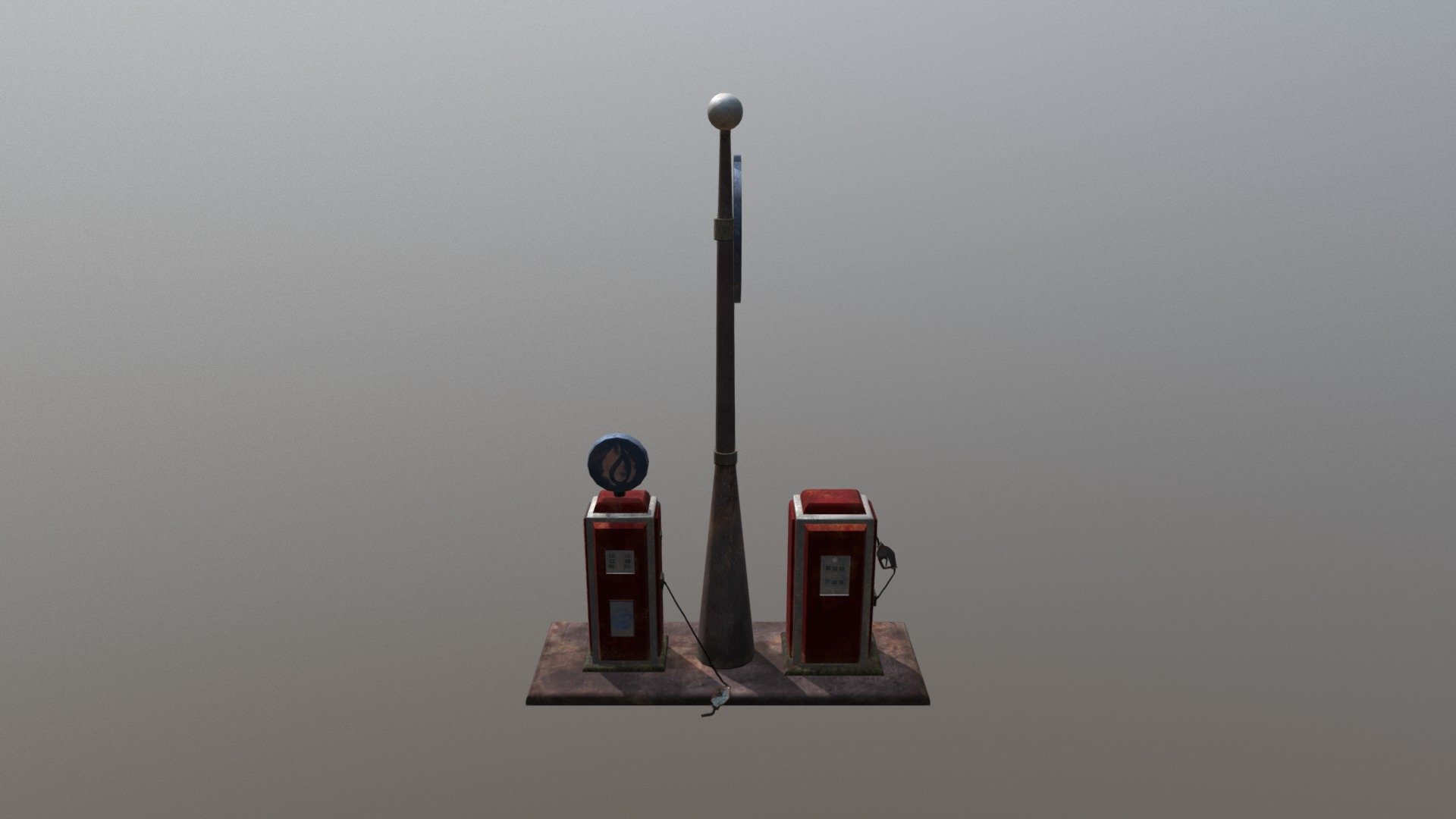 Gas Station 3D model by Eleonora Baldi (baldieleonora) [77ded05