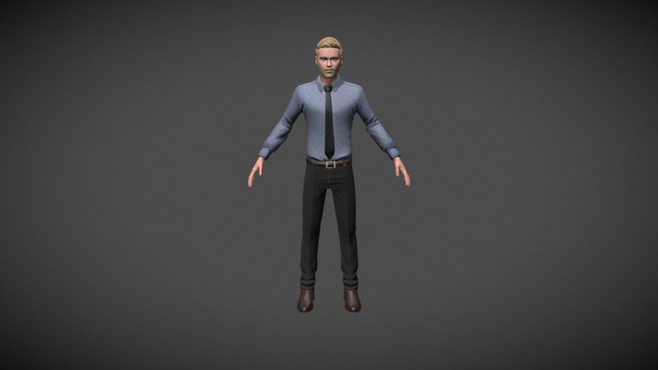 suit boy 3D Model