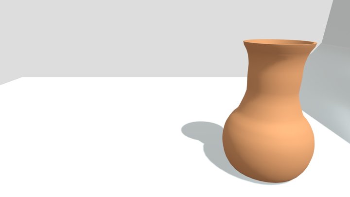 Low Poly Mud Vase – Clay Pot 3D Mode 3D Model