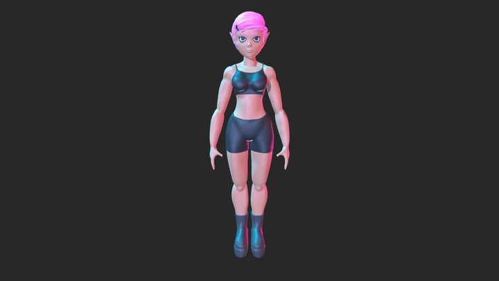 Gótica baixa renda 3D Model