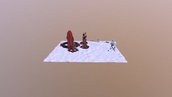 Robot Scene 3D Model