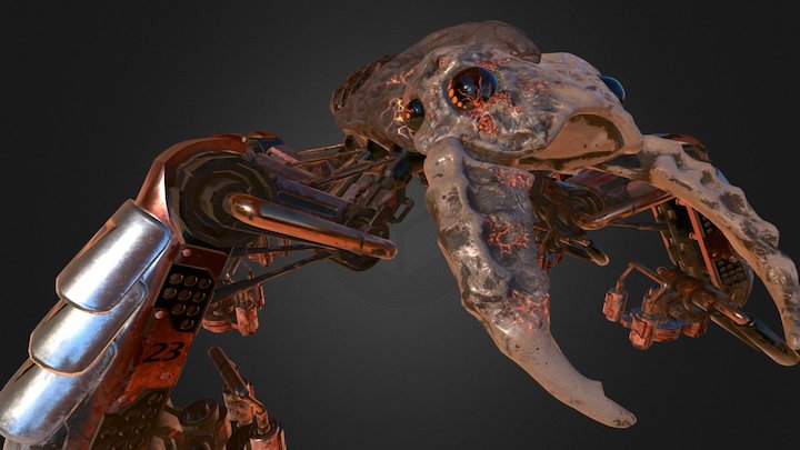 Mech Cockroach 3D Model
