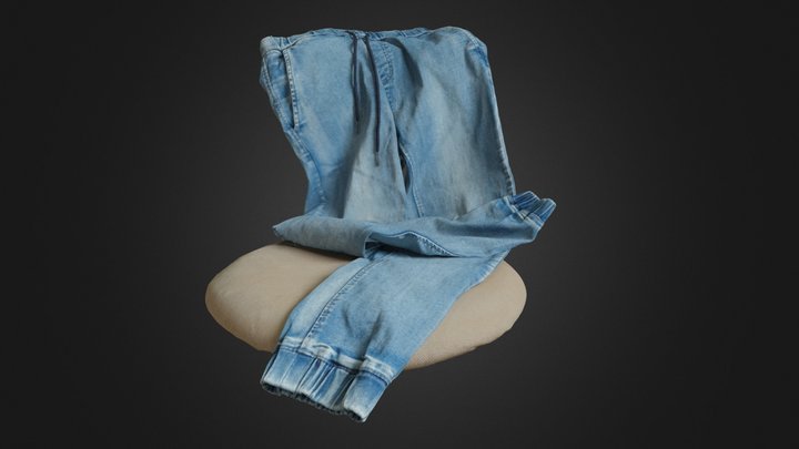 #AgisoftClothesChallenge  Blue Jeans – Free 3D Model STL