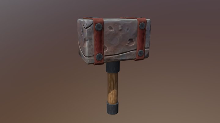 Stylized Hammer 3D Model