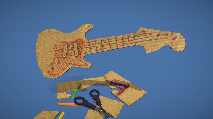 Carboard Electric Guitar