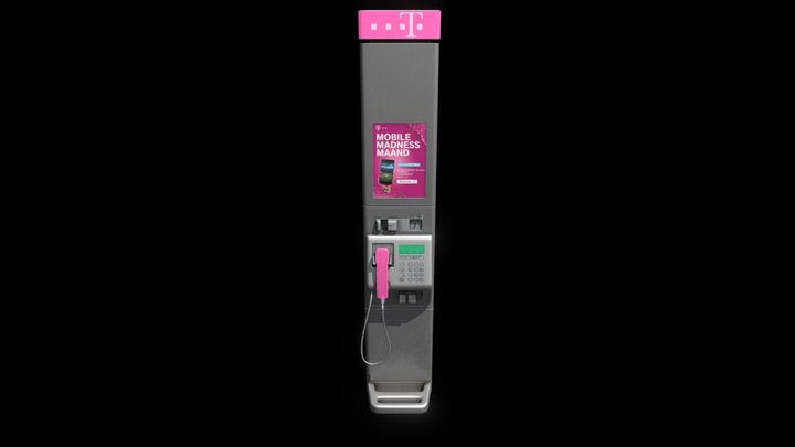 T mobile phone booth 3D Model