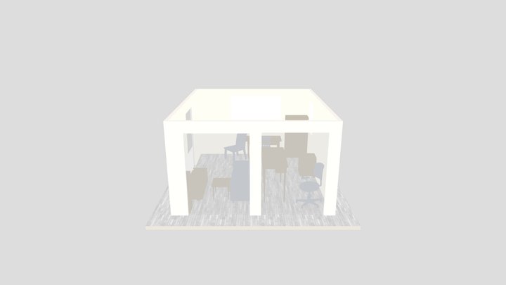 New Office: furnished 3D Model