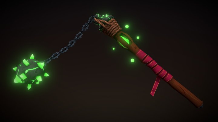 Orc's Morning star - Weaponcraft 3D Model