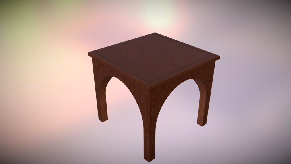 Low Poly Rustic Table