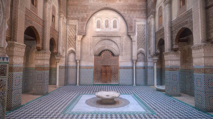 Madrassa Bou Inania - Fez, Morocco 3D Model