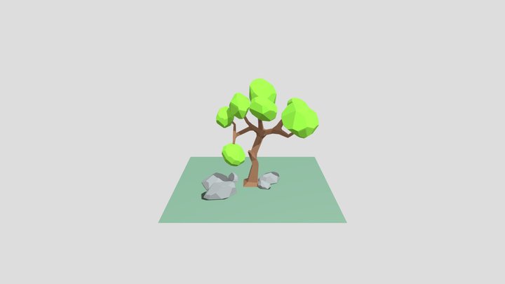 Low Poly Tree 3D Model