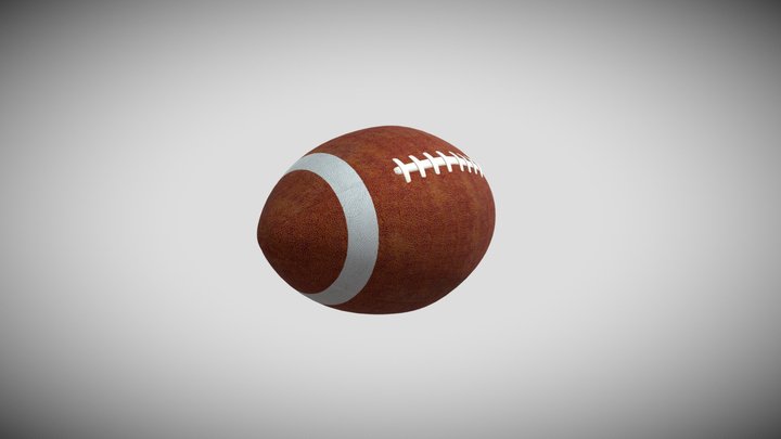 American Football 3D Model