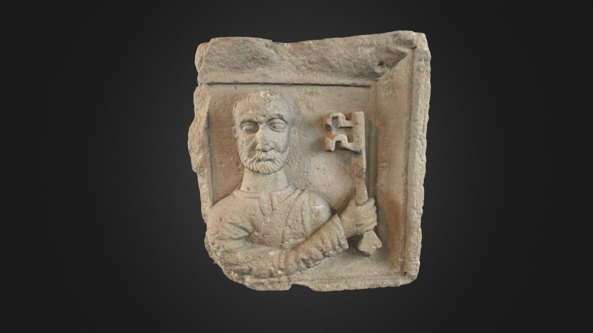 Pilastra de Sant Pere de Santa Eulàlia de Mèrida - 3D model by ...