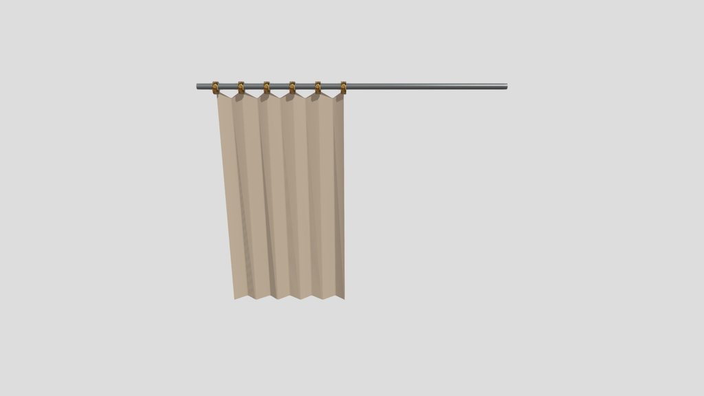Shower Curtain Lowpoly