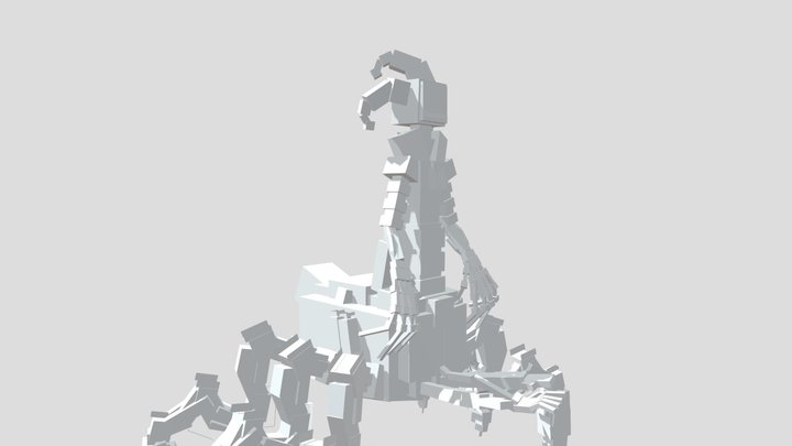 Untextured prototype 3D Model