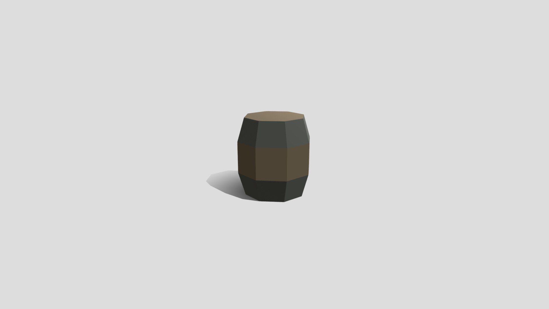 Barrel 2 - Low poly