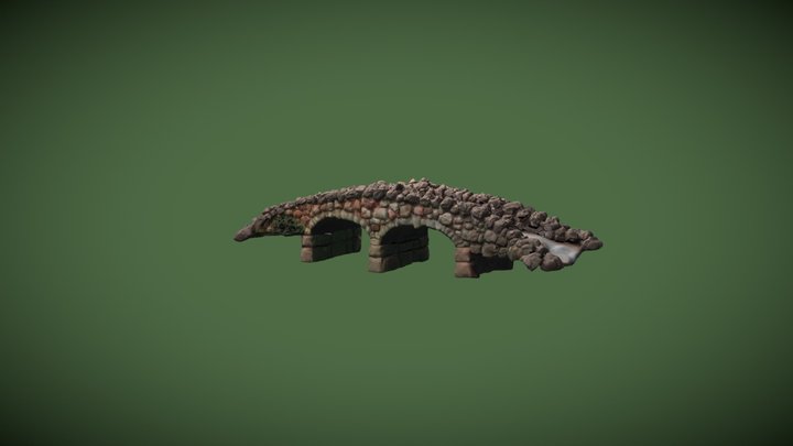 Rustic Bridge 3 3D Model