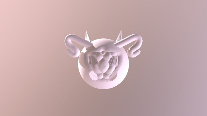 Croton The Horribly Rendered Smooth Crevice Face 3D Model
