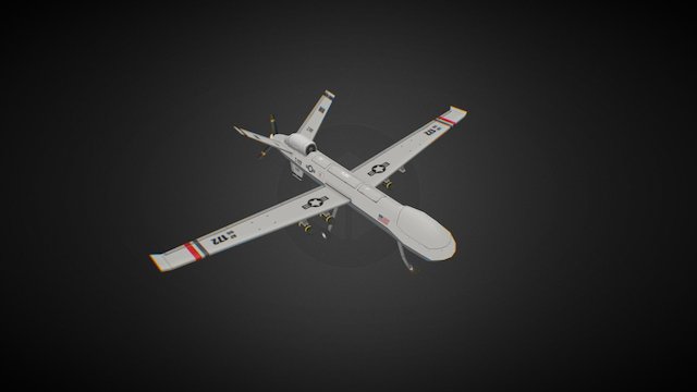 UAV Reaper 3D Model