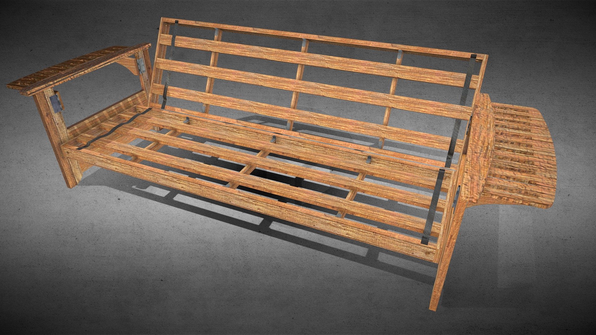 Futon Animated Up and Down - Buy Royalty Free 3D model by ...