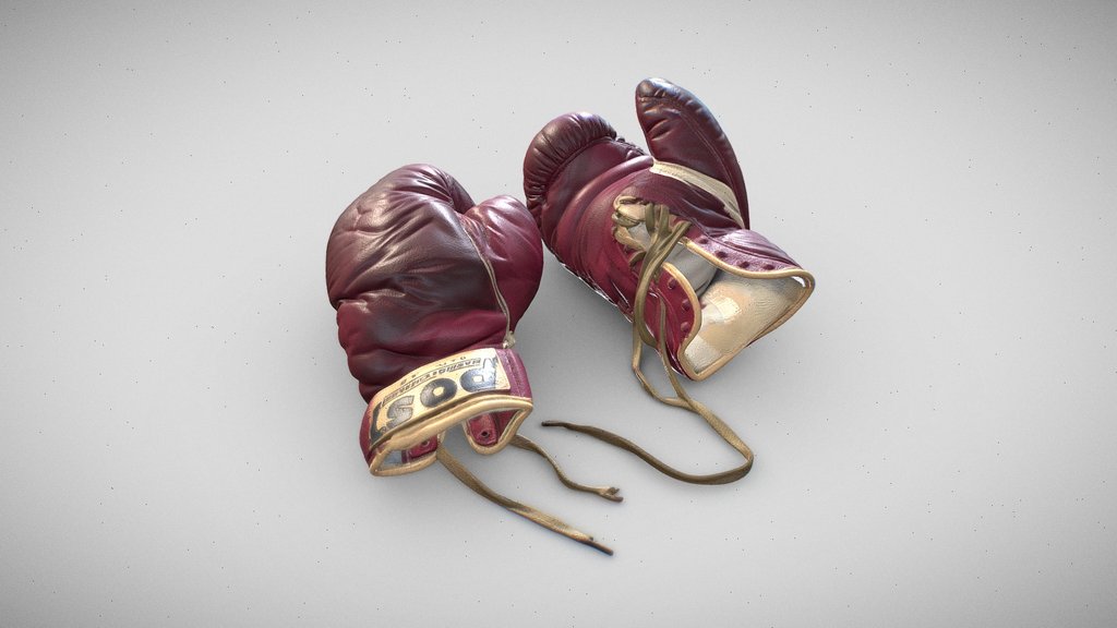 Vintage Red Boxing Gloves