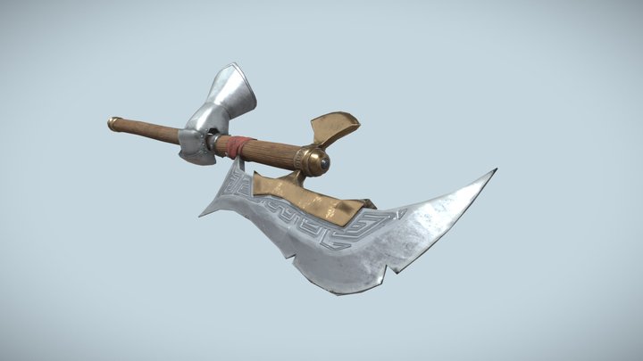 Medieval fantasy blade 3D Model