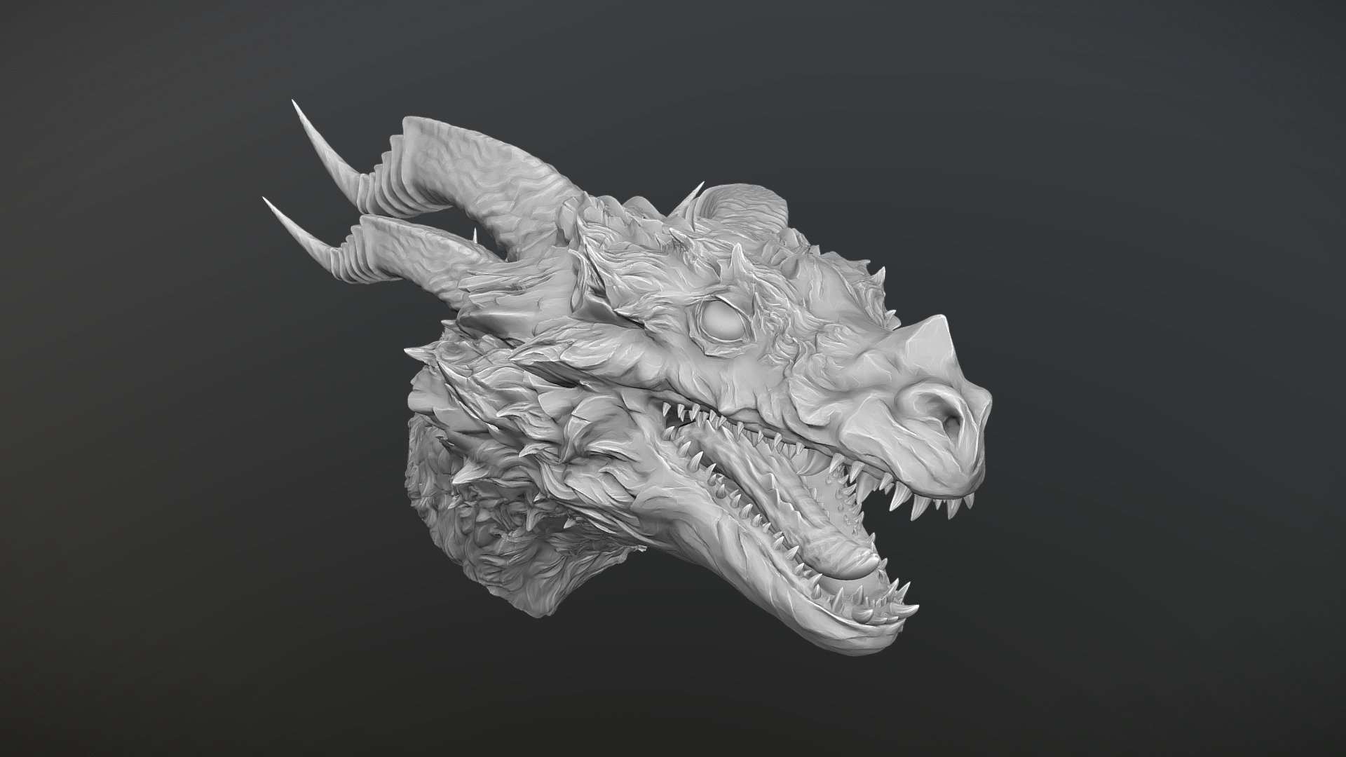 Dragon Head Sculpt 02 - Buy Royalty Free 3D model by ZStuff