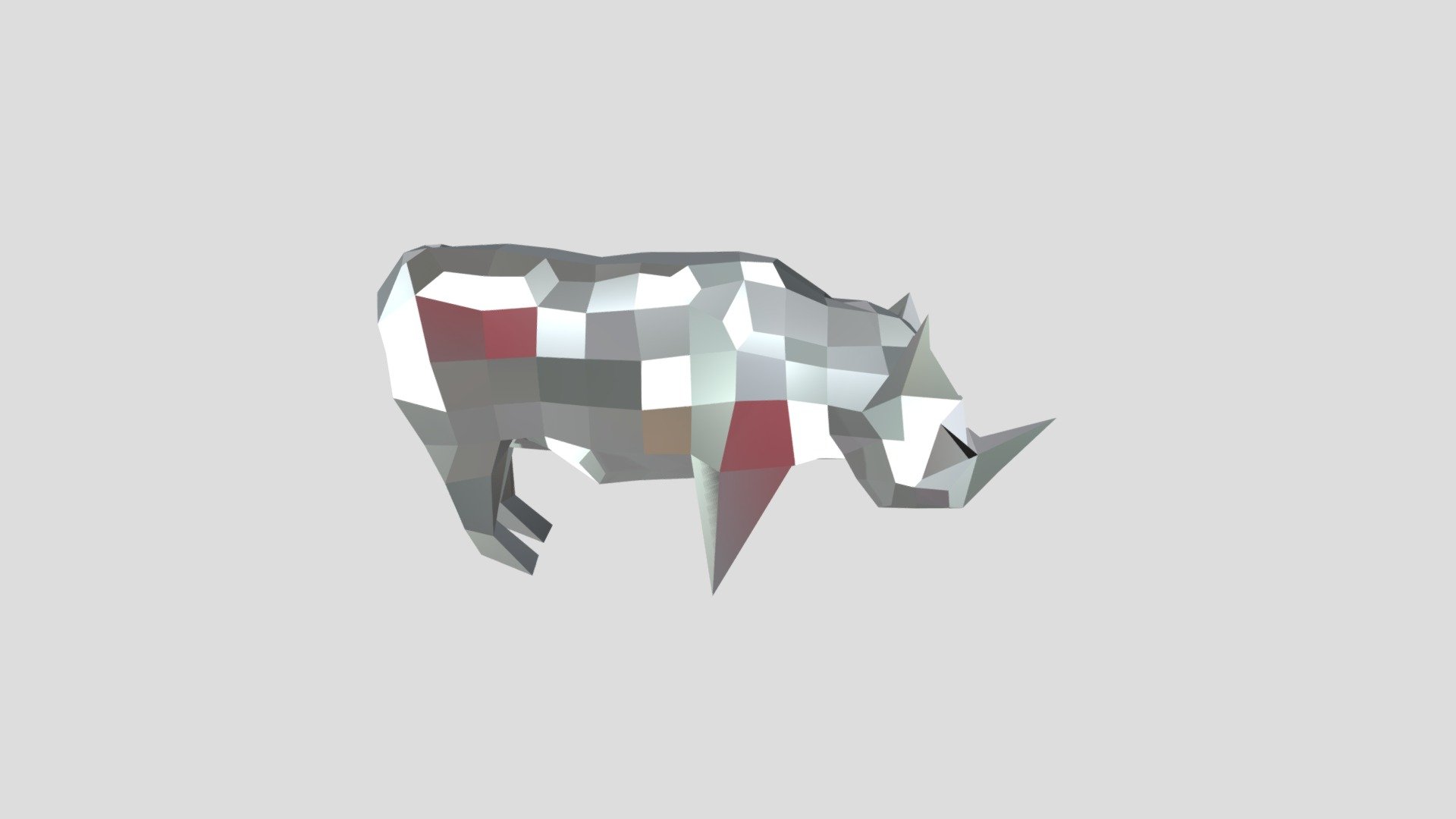 Sculpted Rhino