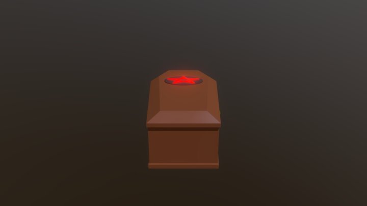 Coffin w/ pentagram 3D Model