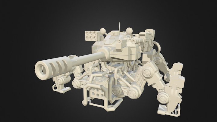 Mech Walker Drone 3D Model