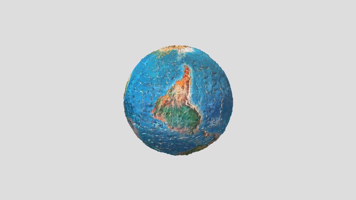 jigsaw globe 3D Model