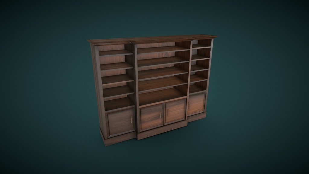 Chocolate Beech Bookshelf (FREE)