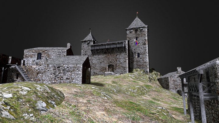 Château de Miglos - Ariege 3D Model