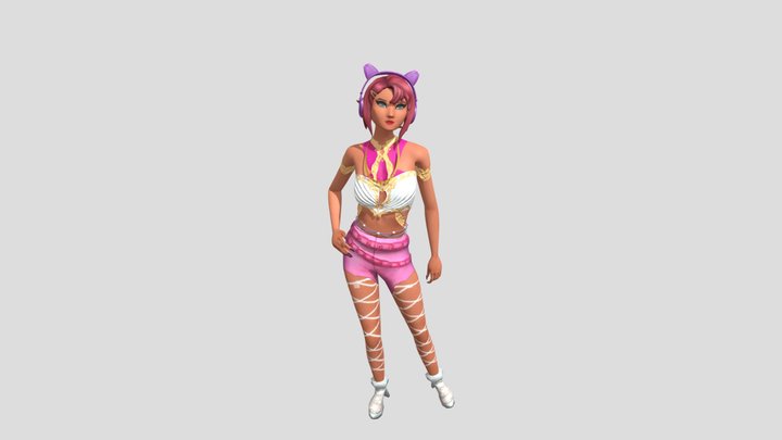girl : standing pose 2 3D Model